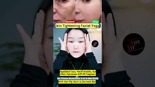 Skin Tightening Facial Yoga  AntiAging Yoga facelift botox wrinkles antiaging shorts [upl. by Aicilaana]