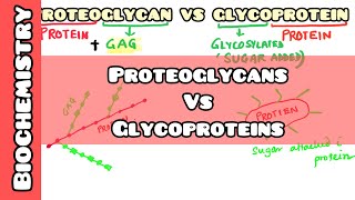 Proteoglycan VS Glycoproteins easy explanation for USMLE NEET PG INICET NCLEX [upl. by Danforth]