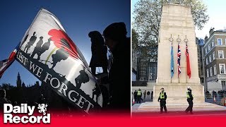 WATCH LIVE Armistice Day ceremony at the Cenotaph in London [upl. by Mailli144]