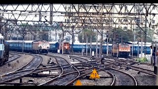 Epic PENTA parallel action departing from HOWRAH  Indian Railways [upl. by Bromleigh49]