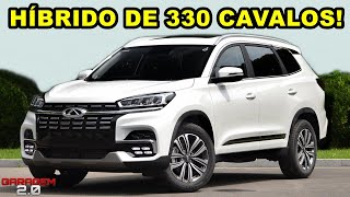 NOVO CAOA CHERY TIGGO 8 PRO HYBRID SUV Faz 74 KML e Vai de 0 a 100 em 4 Segundos [upl. by Hussar]