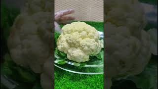 cauliflower cutting and cleaning cuttingskills fruitcarving vegetablecarving cauliflower [upl. by Rabbaj774]