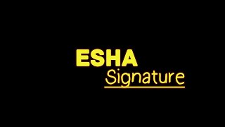 Esha Name Signature Style  Learn Your Signature [upl. by Settle314]