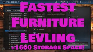 The Best Furniture Leveling Strategy for New World 1600 Storage Space [upl. by Zwart168]