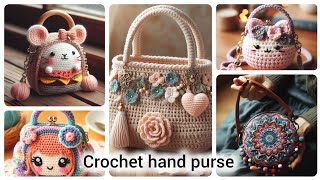 Crochet hand purse  Beautiful crochet hand purse  crochetpatterns [upl. by Llenreb781]