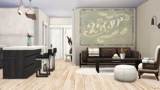 starter apartment  1313 21 chic street  the sims 4  speedbuild [upl. by Oos]