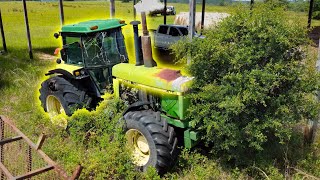 JOHN DEERE FARM TRACTOR hiding in a HAY FIELD Will it start [upl. by Kroll]