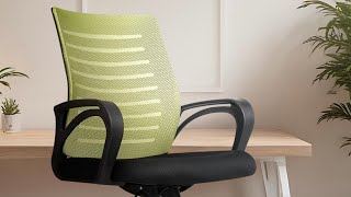 CELLBELL Desire C104 Mesh Mid Back Ergonomic Office Chair  Study Chair  Revolving Chair Unboxing [upl. by Onairpic]