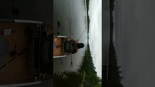 20lb Pike Trying To Eat 3lb Pike fishing camping lostlakes solocamping solo [upl. by Raphael]