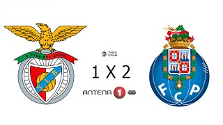 SL BENFICA 1 X 2 FC PORTO  LIGA NOS 201516  RELATO ANTENA 1 [upl. by Oregolac]