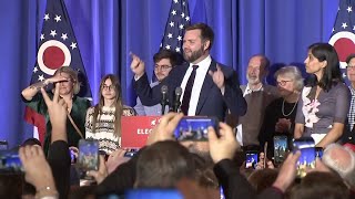 JD Vance delivers victory speech after projected win in Ohio Senate race [upl. by Agarhs528]