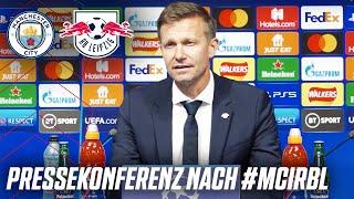 🎙 Jesse Marsch auf der PK nach der ChampionsLeaguePartie vs Manchester City  RB Leipzig [upl. by Waldman]