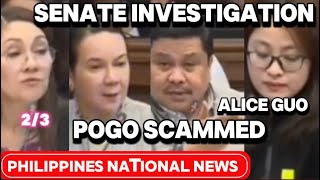 Alice Guo POGO Scammed investigation23 aliceguosenatehearing fyp jinggoyestrada [upl. by Dressel]