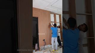 wall panelling process woodworkiing furnituredesign shortvideo [upl. by Norahs]