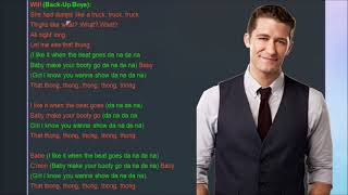 Thong Song Glee Lyrics [upl. by Gorton]