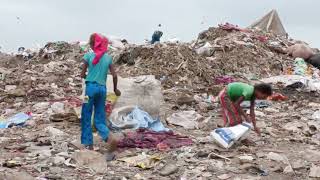 Children living and working in New Delhi landfills for 2 per day [upl. by Occir]