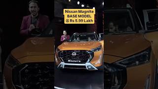 Nissan Magnite new facelift base model 2024 ❤️ automobile review shorts ytshorts nissan [upl. by Royall]