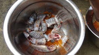 கிராமத்து குளத்து குரவை சன்னை மீன் வறுவல்  Fresh River Fish Varuval [upl. by Shirleen]