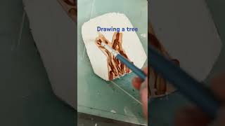 Painting a tree art artist [upl. by Aryan]