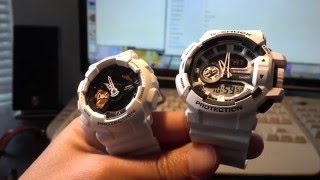 GShock Sizing for thin wrist GA400 vs GMAS110CW SSeries vs Mudman [upl. by Nylorak856]