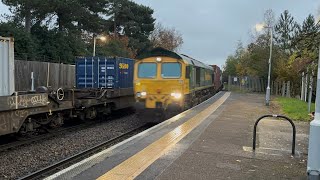 66555 4E56 Felixstowe  Leeds 021224 [upl. by Barboza]