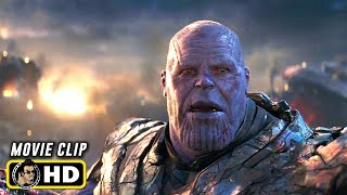 AVENGERS ENDGAME 2019 Iron Man Kills Thanos HD Marvel IMAX Clip [upl. by Brawley56]