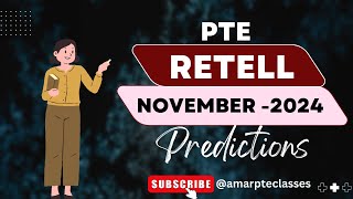 PTE  Most Repeated Retell Lecture November 2024 Predictions [upl. by Underwood]