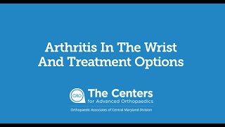 Dr Khurram Pervaiz  Arthritis in the Wrist and Treatment Options an Overview [upl. by Pathe]