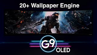 329 Ultrawide Samsung Odyssey OLED G9 20 Wallpaper Engine [upl. by Lebiralc]