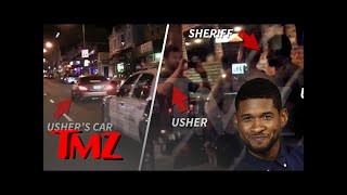 Usher  Chased Down by Cop  TMZ [upl. by Reffineg801]