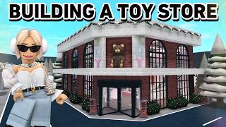 BUILDING A TOY STORE IN MY BLOXBURG CHRISTMAS TOWN [upl. by Vernier]