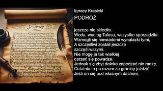 Ignacy Krasicki  PODRÓŻ [upl. by Alcina]