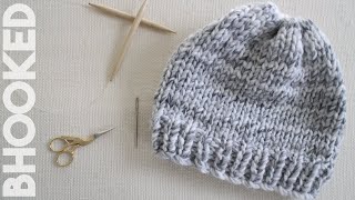 How to Knit a Hat for Complete Beginners [upl. by Hank]