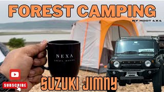 Camping in forest 🏕️😱  Suzuki Jimny  HOOT 4x4 [upl. by Hagi103]