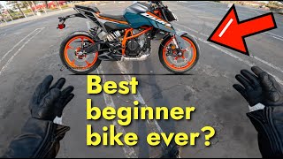 2024 KTM 390 Duke Review Best Beginner Bike [upl. by Ardnoek]