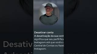 Como Excluir ou Desativar a conta do Instagram [upl. by Temme]