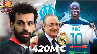 SADIO MANÉ VEUT REJOINDRE LOM SALAH AU BARÇA CEST BOUCLÉ 420M€ POUR LE RÉAL [upl. by Marleah]