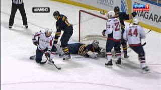 First goal of season Matt Hendricks Capitals vs Sabres December 26 2011 [upl. by Azenav]