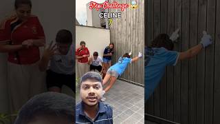 Back step challenge 🤯😲 challenge stepchallenge celine challenges trending shorts [upl. by Ramah]