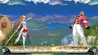 Asuna Yuuki Vs Yashiro Nanakase  MUGEN [upl. by Meilen691]