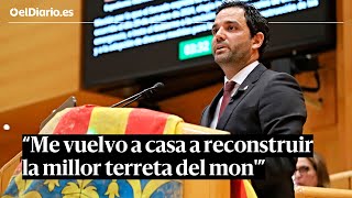 El alcalde de PATERNA lleva al SENADO una BANDERA valenciana con FANGO [upl. by Bates]