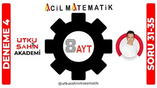 ACİL MATEMATİK AYT Deneme4 Soru 3135 [upl. by Nosnej467]