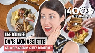 Une journée dans mon assiette  Repas de luxe à 400  GALA DES GRANDS CHEFS AU MANOIR FAIRMONT [upl. by Enamrej]