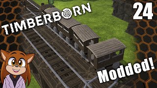 Timberborn Modded  Complicated Trains [upl. by Wolfgang]