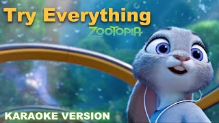 Zootopia TRY EVERYTHING Karaoke [upl. by Ott472]