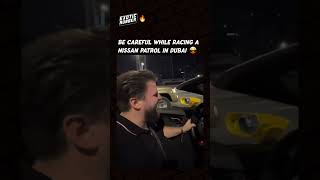 Be careful when racing Nissan Patrols in Dubai [upl. by Bonner]