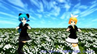 MMD  すーぱー☆あふぇくしょん Super affection  MikuXS RinXS [upl. by Hrutkay]