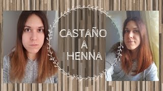 Castaño claro mechas californianas a Henna Cobre Natural Antes y después [upl. by Hodess]