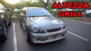 JDM Altezza Grill Install 1JZ IS300  GIVEAWAY [upl. by Stover762]