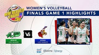 NCAA Women’s Volleyball Benilde vs Letran Finals Game 1 Highlights  NCAA Season 99 [upl. by Cissy]